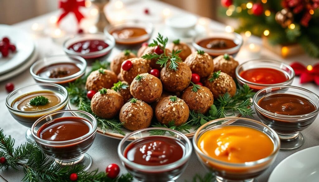 Holiday Sausage Balls Serving Presentation