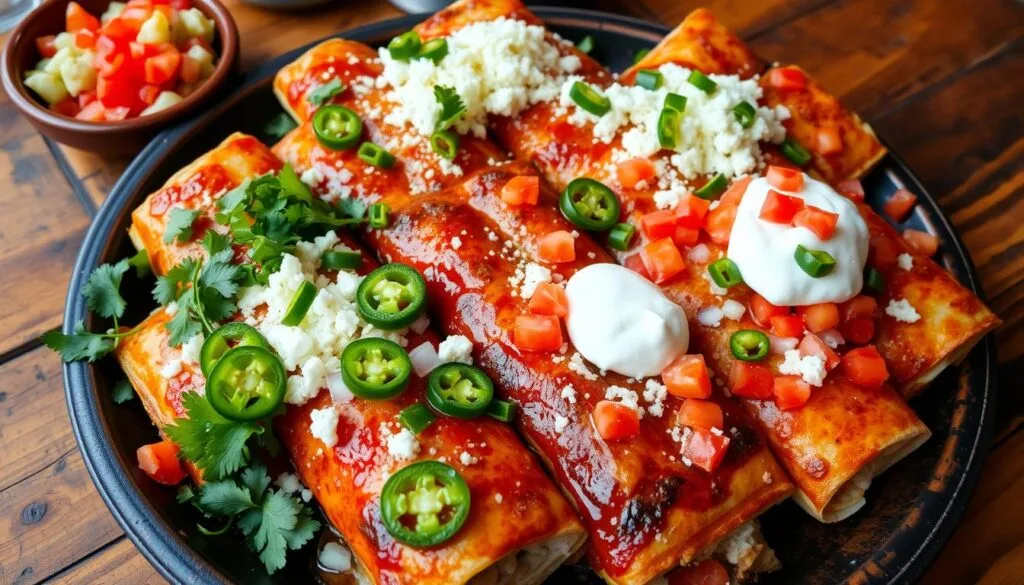 Mexican Enchiladas Toppings