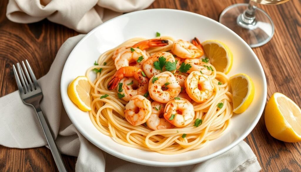 Red Lobster Shrimp Scampi Presentation