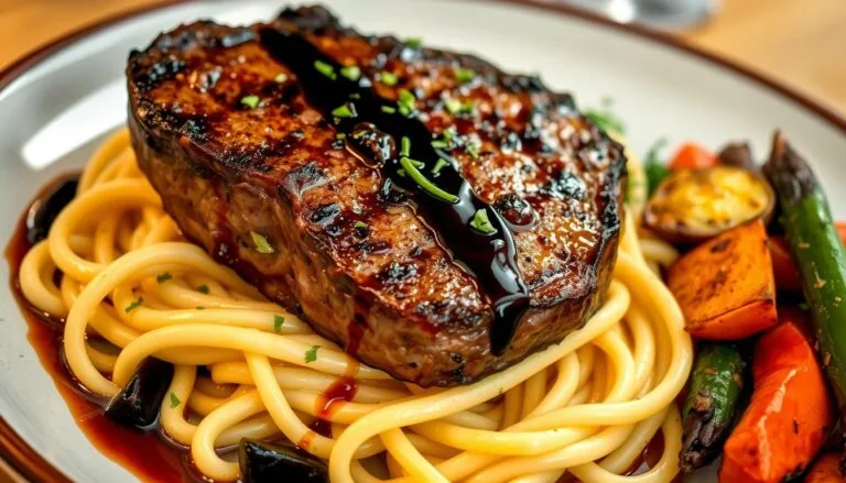 steak and pasta